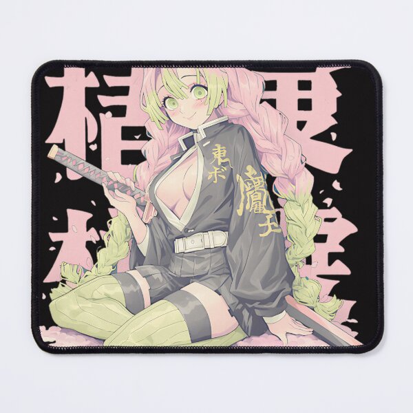 Item preview, Mitsuri Style Anime Art - Pink Green Hair Katana Girl Design designed and sold by BrianJohnStick.