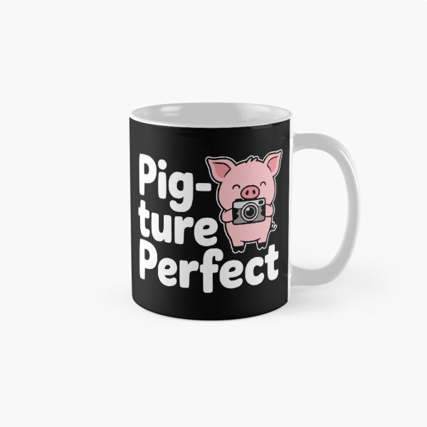 Item preview, Pig-Ture Perfect! Funny Pig Photography Pun designed and sold by PMCreative.