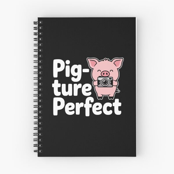 Item preview, Pig-Ture Perfect! Funny Pig Photography Pun designed and sold by PMCreative.