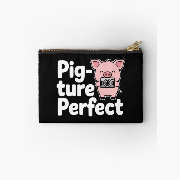 Item preview, Pig-Ture Perfect! Funny Pig Photography Pun designed and sold by PMCreative.