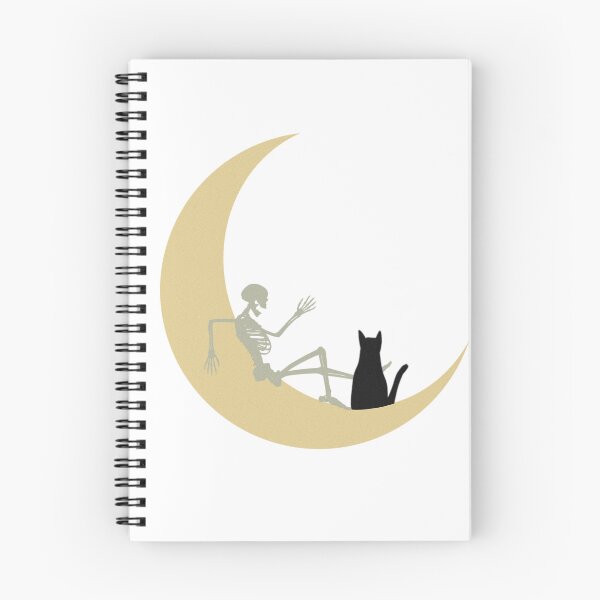 Item preview, Skeleton & Black Cat Moon  designed and sold by mckensie444.