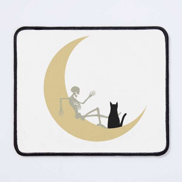 Item preview, Skeleton & Black Cat Moon  designed and sold by mckensie444.