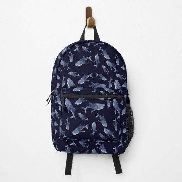 Item preview, WHALE SHARK PATTERN-navy blue designed and sold by BEATRIZ ABAITUA.