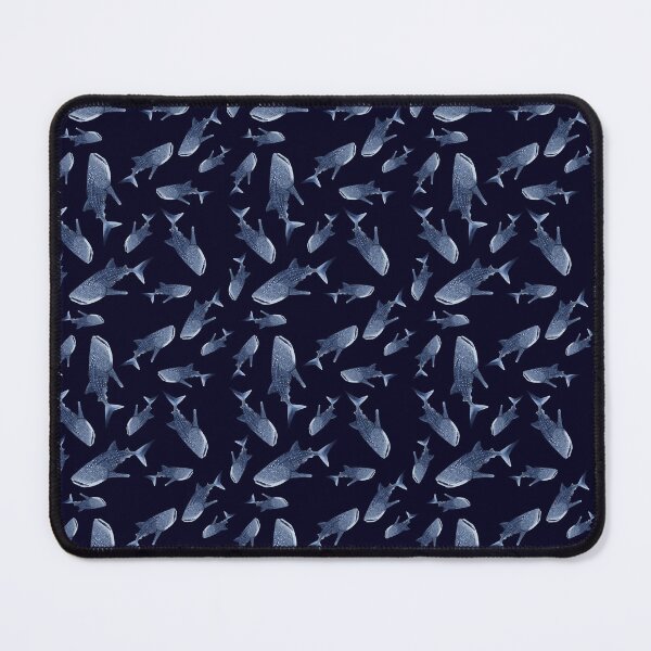 Item preview, WHALE SHARK PATTERN-navy blue designed and sold by BEATRIZ ABAITUA.