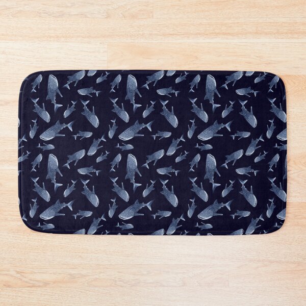 Item preview, WHALE SHARK PATTERN-navy blue designed and sold by BEATRIZ ABAITUA.