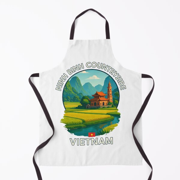 Item preview, Ninh Binh Countryside Vietnam - Iconic Asia Landmark Travel vacation destination souvenir art designed and sold by inkNext.