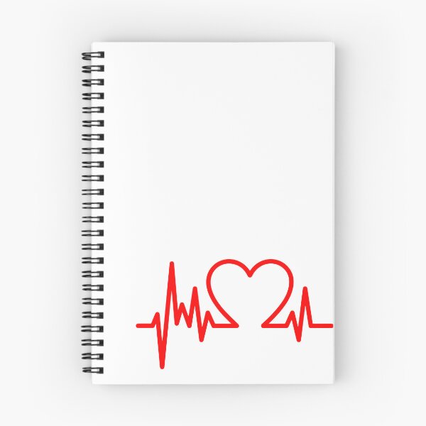 Item preview, Heart-Shaped Pulse Line (Heartbeat EKG Graphic) designed and sold by Markloom.co.