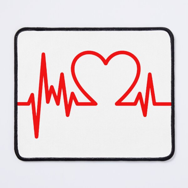 Item preview, Heart-Shaped Pulse Line (Heartbeat EKG Graphic) designed and sold by Promoffy.