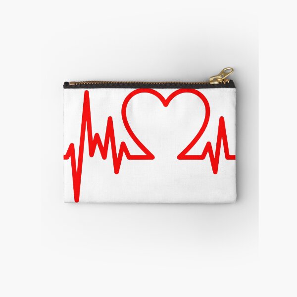 Item preview, Heart-Shaped Pulse Line (Heartbeat EKG Graphic) designed and sold by Markloom.co.