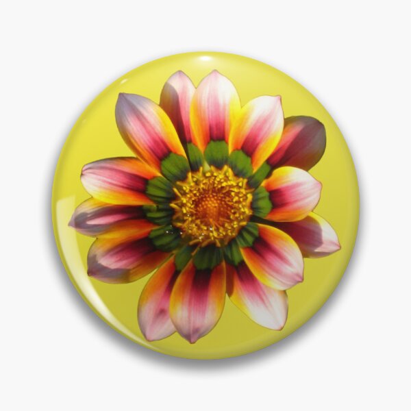Item preview, Multicolor Fiesta Gazania with Water Sparkles Die Cut designed and sold by JoyousArt4u.