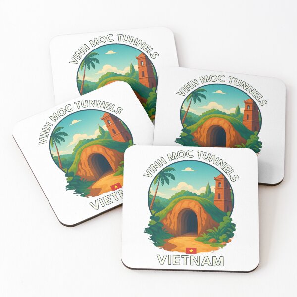 Item preview, Vinh Moc Tunnels  Quang Tri Vietnam - Iconic Asia Landmark Travel vacation destination souvenir art  designed and sold by inkNext.