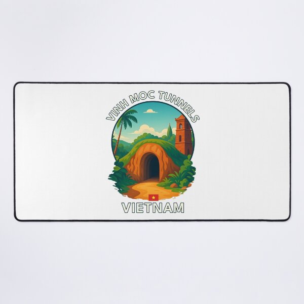 Item preview, Vinh Moc Tunnels  Quang Tri Vietnam - Iconic Asia Landmark Travel vacation destination souvenir art  designed and sold by inkNext.