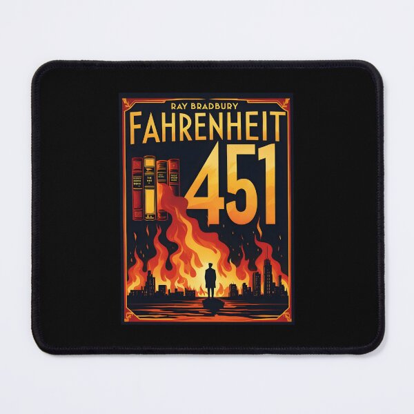 Item preview, An Illustration for Fahrenheit 451 - Ray Bradbury designed and sold by GoodOldVintage.