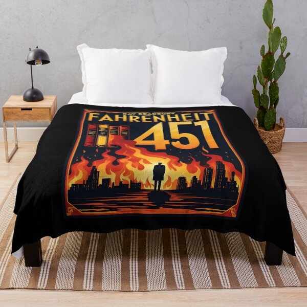 Item preview, An Illustration for Fahrenheit 451 - Ray Bradbury designed and sold by GoodOldVintage.