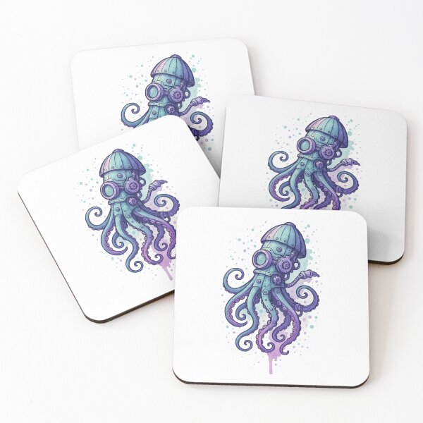 Item preview, Steampunk Octopus – Mechanical Deep Sea Creature designed and sold by Neon Nightmare.