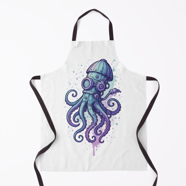 Item preview, Steampunk Octopus – Mechanical Deep Sea Creature designed and sold by Neon Nightmare.