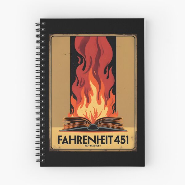 Item preview, An Illustration for Fahrenheit 451 - Ray Bradbury designed and sold by GoodOldVintage.