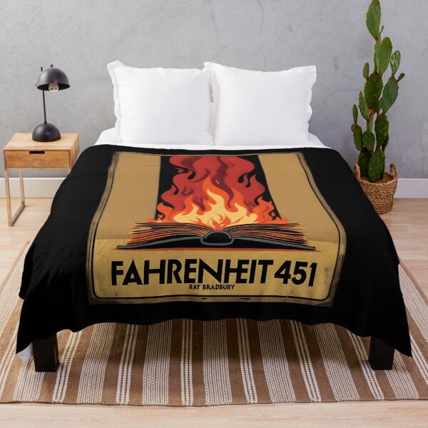 Item preview, An Illustration for Fahrenheit 451 - Ray Bradbury designed and sold by GoodOldVintage.