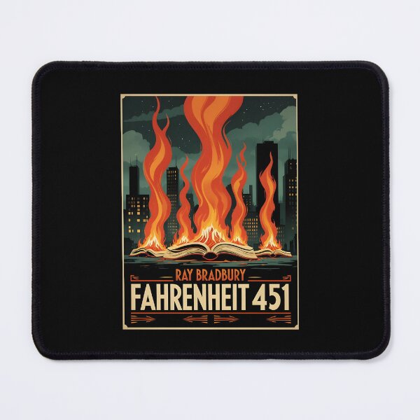 Item preview, An Illustration for Fahrenheit 451 - Ray Bradbury designed and sold by GoodOldVintage.