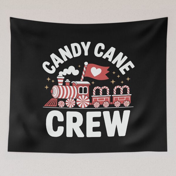 Item preview, Candy Cane Crew Peppermint Train Christmas Family Men Women Kids  designed and sold by clothesy7.