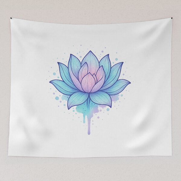 Item preview, Watercolor Lotus Flower – Tranquil Floral Art designed and sold by Neon Nightmare.