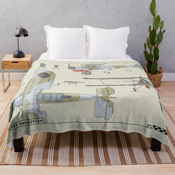 Item preview, Fairey Swordfish WW2 Biplane Torpedo Bomber Color Diagrams designed and sold by MilitaryMart.
