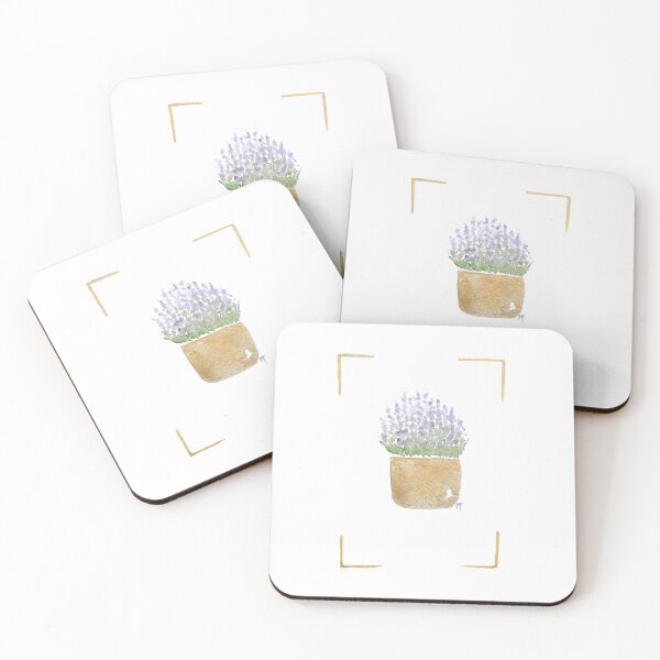 Item preview, Lavender Pot with frame  designed and sold by Praline Creative.