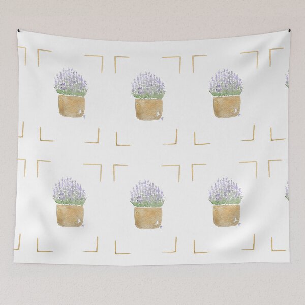 Item preview, Lavender Pot with frame  designed and sold by Praline Creative.