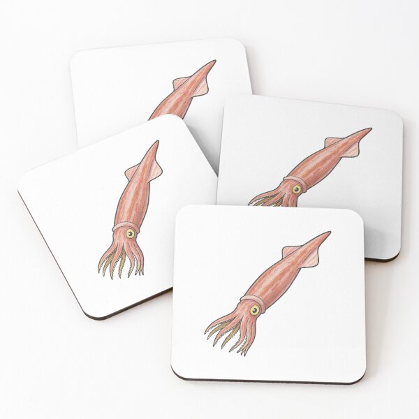 Item preview, Belemnite, Retro Prehistoric Squid Illustration designed and sold by Vendeloc.