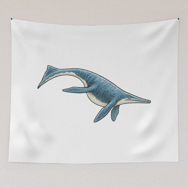 Item preview, Shonisaurus, Vintage Prehistoric Marine Reptile Art designed and sold by Vendeloc.