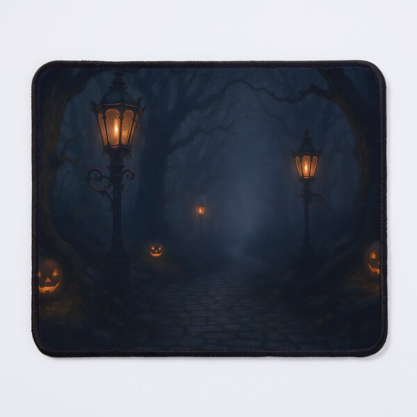 Item preview, Foggy Gothic Forest Path Halloween Art designed and sold by dxange.