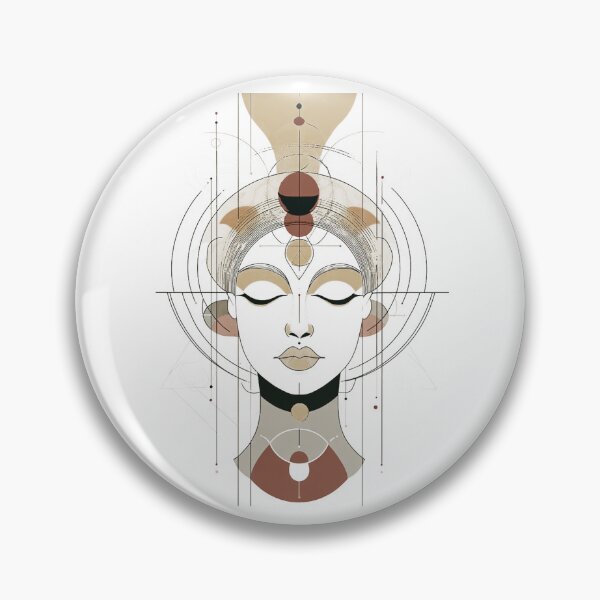 Item preview, Serene Feminine Energy Goddess Head designed and sold by LabMandala.