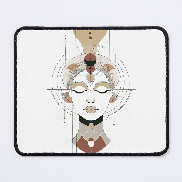Item preview, Serene Feminine Energy Goddess Head designed and sold by LabMandala.