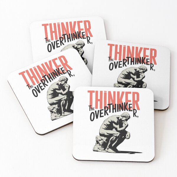Item preview, Thinker The Overthinker – Funny Overthinking Humor Design designed and sold by martin max.
