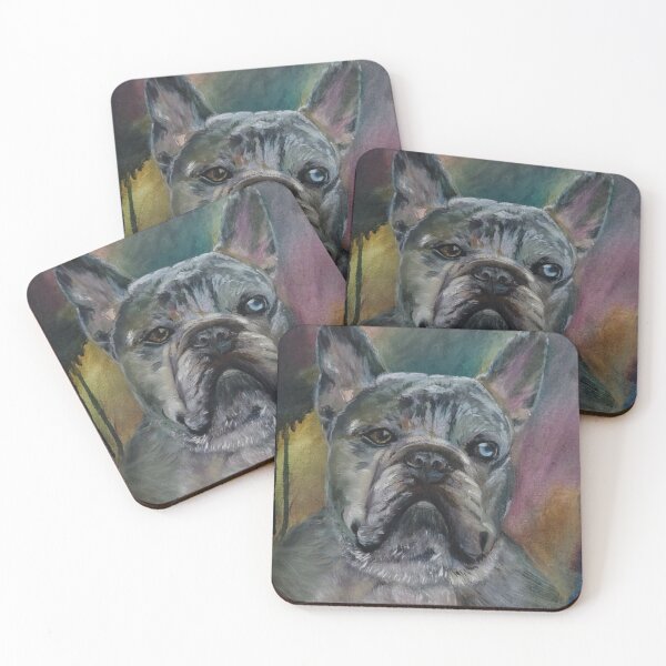 Item preview, Oil Painting -Art Print-A Merle French Bulldog. designed and sold by MaritzaGoodIdea.