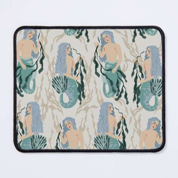 Item preview, Mermaid Hand Drawn Illustration Repeating Pattern designed and sold by permare.