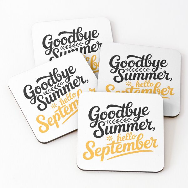 Item preview, Goodbye Summer Hello September Seasonal Typography designed and sold by Haji  Kamora.