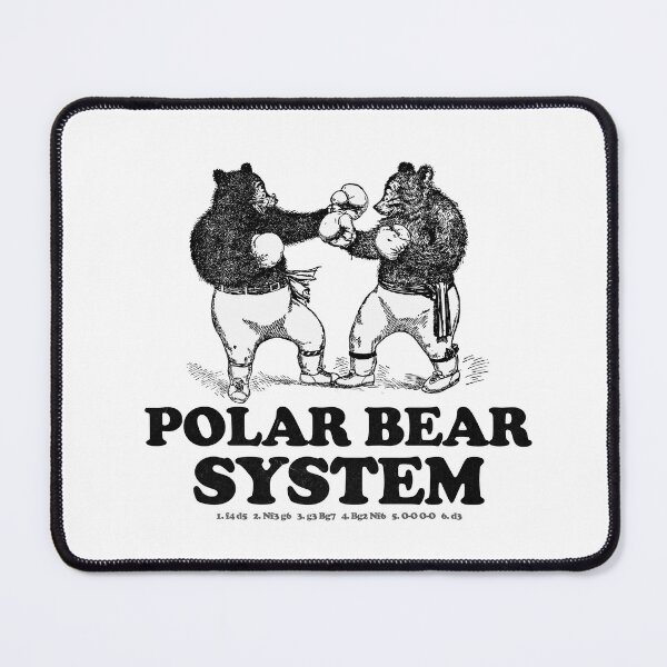 Item preview, Polar Bear System–Wild Chess Opening Meme Design designed and sold by felixpauli.