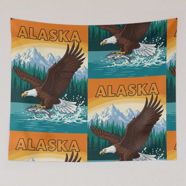 Item preview, Vintage Alaska Bald Eagle Travel  designed and sold by TeeARTHY.