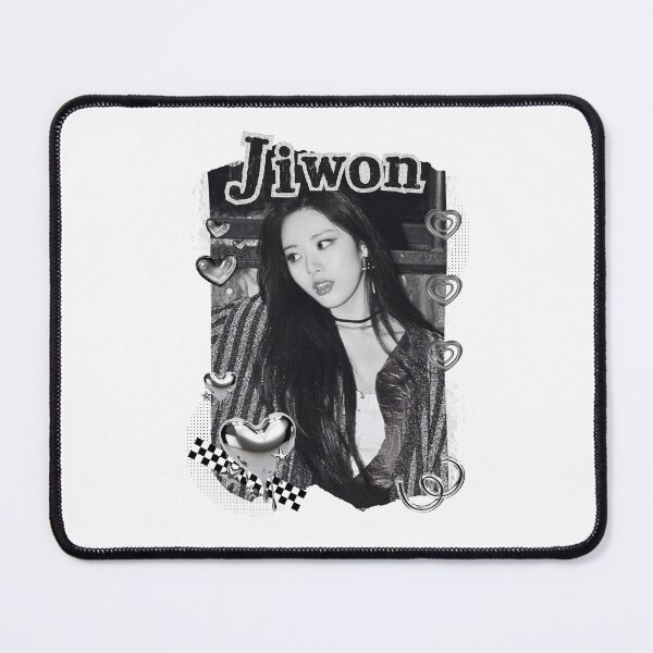 Item preview, Fromis_9 Jiwon Kpop Girl Group Black and White Collage Design designed and sold by AJUNICE STUDIO.
