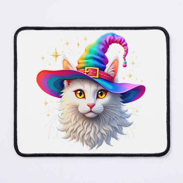 Item preview, A White Cat In a Rainbow Hat 1 designed and sold by Vysionia Media Market.