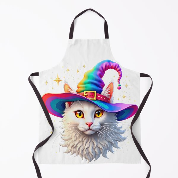 Item preview, A White Cat In a Rainbow Hat 1 designed and sold by Vysionia Media Market.