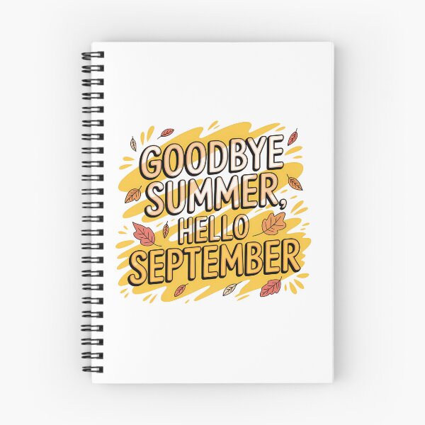 Item preview, Goodbye Summer Hello September Seasonal Typography designed and sold by Haji  Kamora.