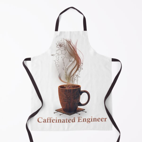 Item preview, Caffeinated Engineer 2 – Tech & Coffee Circuit Board Mug Design designed and sold by ArtVibeDesign.