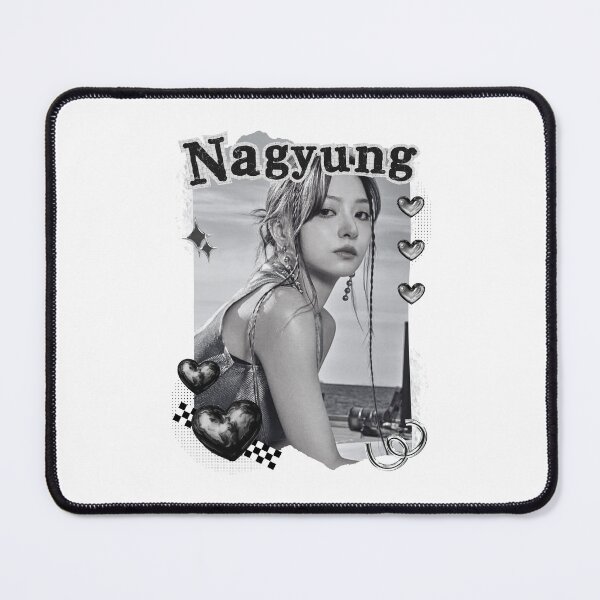 Item preview, Fromis_9 Nagyung Kpop Girl Group Black and White Collage Design designed and sold by AJUNICE STUDIO.