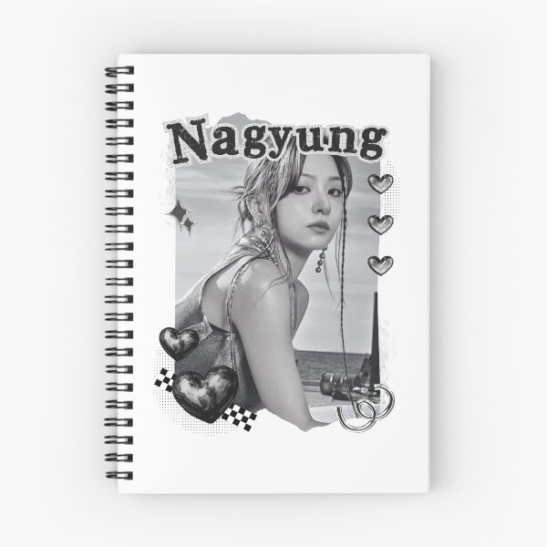 Item preview, Fromis_9 Nagyung Kpop Girl Group Black and White Collage Design designed and sold by AJUNICE STUDIO.