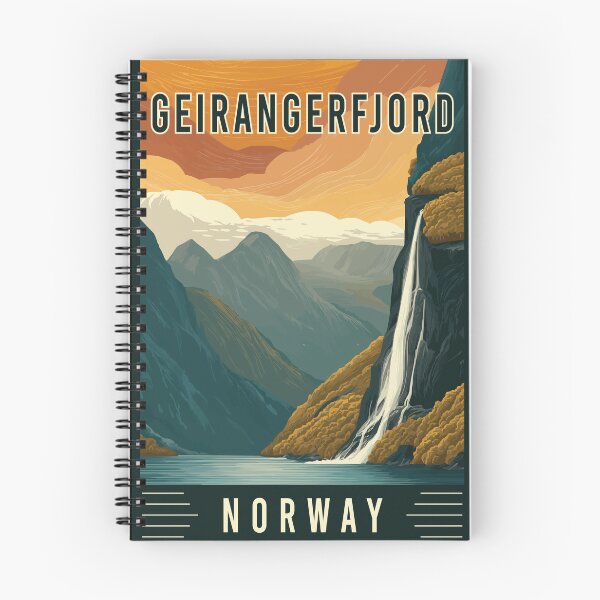 Item preview, Explore Majestic Fjord Views of Geirangerfjord in Norway - Travel Art designed and sold by turtlestart.