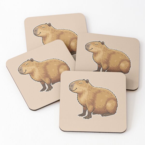 Item preview, Happy Capybara – Wholesome Vibes Only designed and sold by furrydrool.