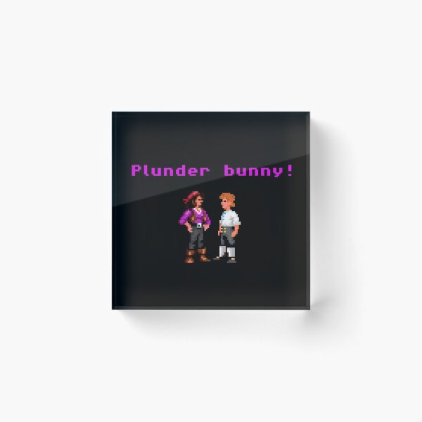 Item preview, Monkey Island Plunder Bunny Retro Pixel DOS game fan item designed and sold by hangman3d.