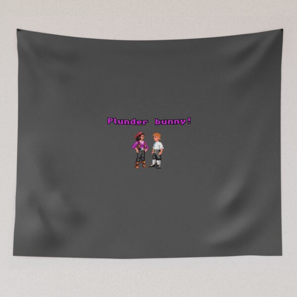 Item preview, Monkey Island Plunder Bunny Retro Pixel DOS game fan item designed and sold by hangman3d.